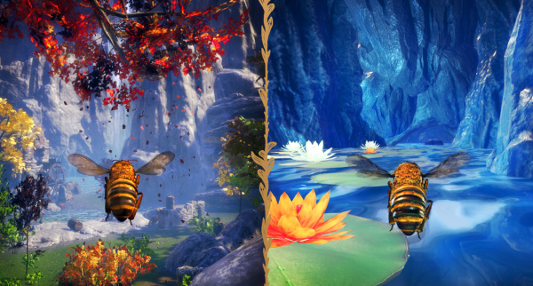Bee Simulator split screen