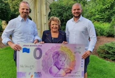 Bohdalová na 0 eurovej bankovke